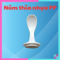Núm thìa nhựa PP cho bình sữa cổ hẹp, núm thìa dùng để đút cháo và bột cho bé tập ăn dặm (không BPA)