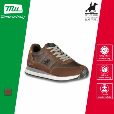 Brown Men's Sneakers - U.S Grand Polo - Imported Directly from Italy_Gpm523002_Ma6262