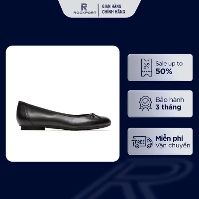 Giày Lười Nữ Rockport Reagan Almond Toe Ballet Flat ML02902UBL12-CH4577 241 | Giày Lười Êm Nhẹ, Thanh Lịch, Dễ Phối