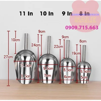Vá Xúc Đá Inox - Muỗng Xúc Đá Inox