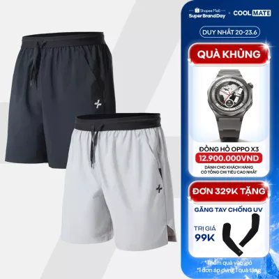 Combo 2 quần shorts thể thao nam 6 inch đai siêu co giãn thoáng khí nhanh khô quần đa năng Coolmate