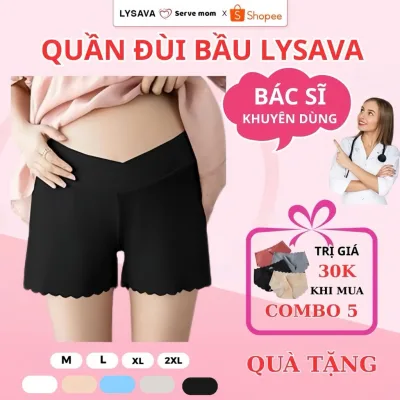 Quần Đùi Bầu Mặc Trong Váy, Chất Lụa Tăm Mềm Mát Mặc Ở Nhà, Quần Bầu Cạp Chéo Bigsize Lysava QD3