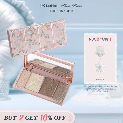 Flower Knows Butterfly Cloud Collar Collection Embossed Highlight & Contour Palette 16g