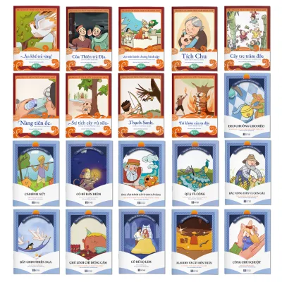 Sách - Combo 20 Cuốn Truyện Cổ Tích Song Ngữ Việt Nam Và Thế Giới
