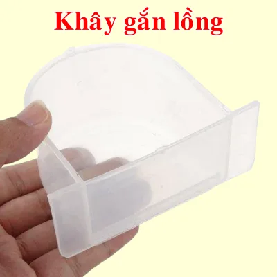 Khây Đựng Thức Ăn Gắn Lồng Cho Chim, Vẹt, Sóc, Thú Cưng Nuôi Lồng Nhỏ...