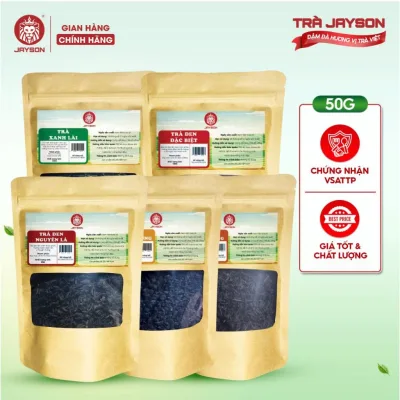 Trà Đen Nguyên Lá JAYSON (50G) Pha Chế Trà Sữa Truyền Thống, Trà Trái Cây Đậm Vị Chất Lượng