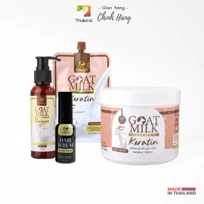 Bộ chăm sóc phục hồi tóc sữa dê Carista Goat Milk Premium Keratin Thái Lan