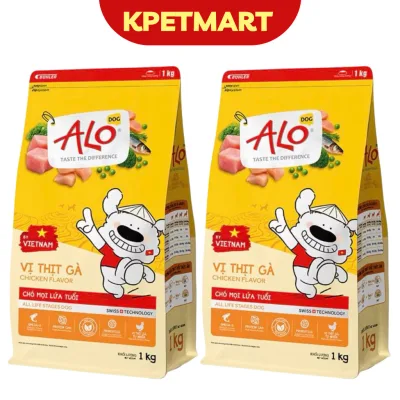 <2kg> Thức Ăn Hạt Cho Chó Alo Dog 2kg - Combo 2 Gói Thức Ăn Cho Chó Mọi Độ Tuổi ALO DOG - KPETMART