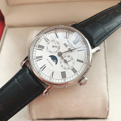Đồng hồ Nam Patek mẫu Lịch vạn niên 3 màu lựa chọn, dòng cơ Automatic size 41mm + SỈ LẺ PATEK orient seiko