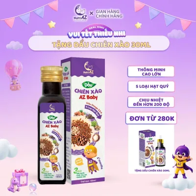 Dầu Chiên Xào Cho Bé NutriAZ 5 Hạt Quý Ăn Dặm Cho Bé Nhập Khẩu Châu Âu Bổ Sung Dưỡng Chất Giúp Bé Ăn Ngon