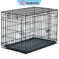 Chuồng Nuôi Thú Cưng Gấp Gọn Kèm Khay - Chuồng Chó Mèo Sơn Tĩnh Điện - Hoshi Pet CN01