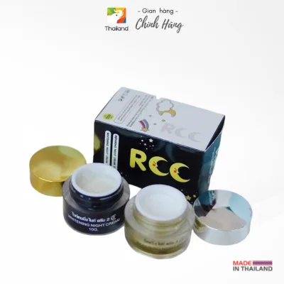 Bộ đôi kem dưỡng da ban đêm RCC Whitening Repairing Night Cream phục hồi và dưỡng trắng da Thái Lan