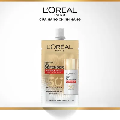 Kem chống nắng siêu mịn nhẹ bảo vệ da tối ưu L’Oreal Paris Invisible Resist SPF 50+++ 5.5ml