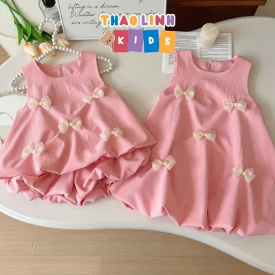 Set Bộ Bé Gái Mặc Hè Sang Chảnh Cho Bé Đi Chơi Đi Tiệc ( Màu sáng hơn 1 chút)