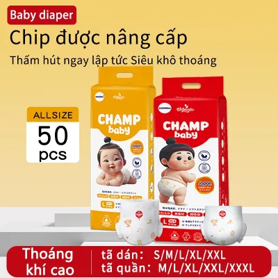 Tã/bỉm quần Champion Baby S-3XL combo 50-100 miếng