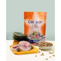 Hạt thức ăn Cat Star vị rong biển kết hợp cá thu nhiều dinh dưỡng cho mèo