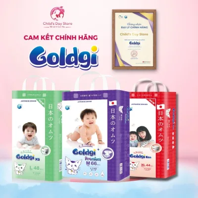 Tã/Bỉm Nhật Goldgi Eco/Goldgi X5/Goldgi Premium/Signature/M-class/Eco New 2026 Mỏng Nhẹ, Thấm Hút, Ngừa Hăm.