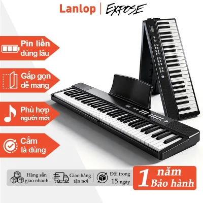 Đàn Piano Điện Gấp Gọn 88 Phím Nặng Cảm Lực Bluetooth Chân Đàn - Đàn Piano Trẻ Em Học Đàn (Kèm Phụ Kiện)
