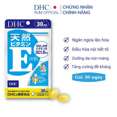 Viên uống DHC chính hãng bổ sung Vitamin E Gói 30 ngày thực phẩm chức năng giúp ngăn ngừa lão hoá, dưỡng da mịn màng