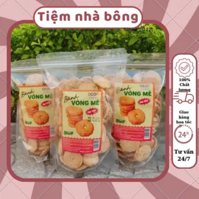 Bánh trứng vòng mè bơ sữa , giòn ngon