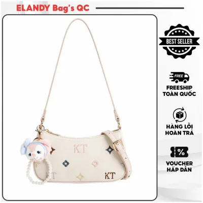 Túi xách nữ, túi đeo chéo, túi kẹp nách Cow&Kitty mã 8062 nhiều màu size 23x6.5x13cm mẫu mới hàng kèm hộp CHÍNH HÃNG