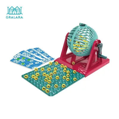 Bộ trò chơi Bingo, Trò chơi xếp hình Bingo, Quả cầu quay tay truyền thống có lồng, Bộ Bingo cho quán Bar, kỳ nghỉ, tiệc tùng, du lịch