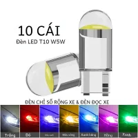 YiRui LED T10 10X Thông Đèn W5W COB 6000K Trắng Xanh Đỏ 12V Viền Trang Trí Nội Thất Bóng Đèn Cho Xe