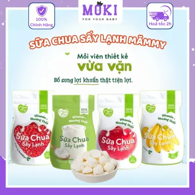 Sữa chua sấy Mămmy đủ vị, viên tròn chống hóc, giàu vitamin và khoáng chất cho bé từ 6 tháng - 20g
