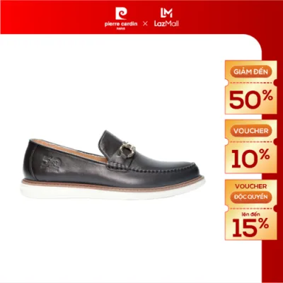 Pierre Cardin Men's Loafers 100% Genuine Cow Leather - Horse Buckle Design Highlight - Super Light Eva Sole - Pcmfwl 534