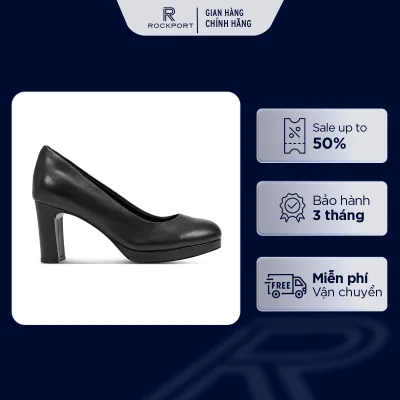 Giày Cao Gót Nữ Rockport Total Motion Carmen Platform Plain Pump CARMENBLK02 243 | Giày Da Cao Cấp, Thanh Lịch, Êm Ái