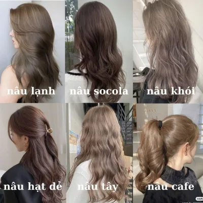 Thuốc Nhuộm Tóc Tại Nhà, Những Màu Nhuộm Siêu Xinh Tặng kèm găng tay và HDSD