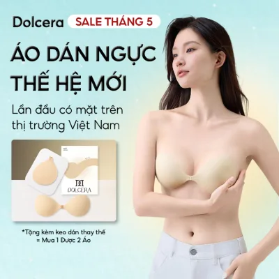 Áo Dán Ngực Tạo Khe DOLCERA Áo Dán Cài Trước Nâng Ngực Thế Hệ Mới Thay Thế Keo Dán, Không Lộ Viền