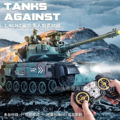 Smart Remote Control Tank – Can Fire Bullets, Supports Drift, Handlebar Control – Military Toy for Boys