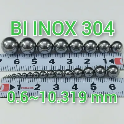 Stainless Steel Ball Bearing 304 Size 0.6~10.319 mm Used in Medical Equipment, Food Products, Electronic Components, Polishing