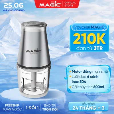 Máy xay thực phẩm đa năng Magic Eco AC-14, cối xay thủy tinh, 2 tốc độ xay, chốt khóa an toàn, trang bị đệm chống run, dễ dàng vệ sinh, công suất 300W, bảo hành chính hãng 30 tháng