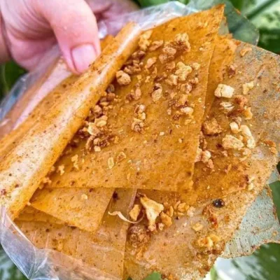 1 kg garlic purply salt rice crepes [Super sachet] [vacuum suction]-snacks-super good snacks