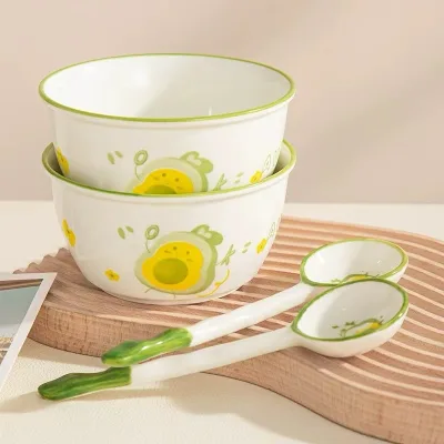 Bát Sứ Chén Sứ 11.7cm Cho Bé Nhiều Họa Tiết Gấu Mèo Bát Sứ Ăn Cơm Không Kèm Muỗng