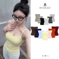 Áo hai dây nữ basic ôm dáng chất thun cotton mịn tôn dáng DAZZI Women A057