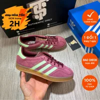 Giày thể thao ADIDAS GAZELLE INDOOR RED SEMI GREEN SPARK IH7487 Full Box Tag Auth