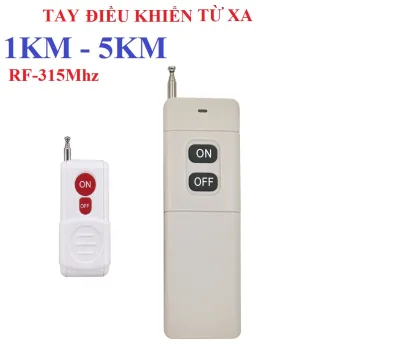 Remote Tay điều khiển từ xa 1KM - 5KM sóng RF 315Mhz tặng kèm pin dùng ghép nối cho các loại có cùng tần số