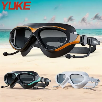 Kính bơi người lớn YUKE YJ8027, mắt kính lớn, đệm kính dày, chống sương, nhập khẩu chính hãng