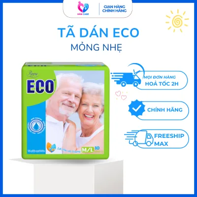 Combo of 2 Packs of Diapers for the Elderly and Postpartum Women, Super Absorbent, Super Economical, Eco Size M/L10 (Waist Circumference 62-122cm)