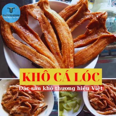 Khô cá lóc Đồng Tháp đủ 3 nắng tự nhiên, ít mặn, dai thơm 500g,hải sản khô, thực phẩm khô Thiên Tú , chất lượng , uy tín , bổ dưỡng cho mọi gia đình