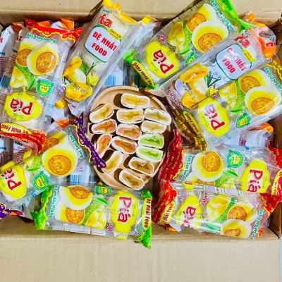 Bánh Pía Mini Đủ Vị Đặc Sản Sóc Trăng, Túi 5 Cái Vỏ Mềm Nhân Dẻo Thơm Ngon