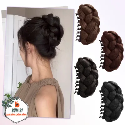 Kẹp Tóc Giả Tết Tóc Nữ Bồng Bềnh Sang Chảnh, Tóc Búi Giả Dày Đẹp Nhiều Tone Màu Sang Trọng