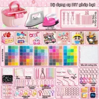 KAIMOXIONG | Bộ Đồ Chơi DIY Làm Vòng Hạt Cho Bé Gái Có Sắt