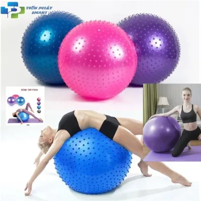 Bóng tập Yoga/Gym GAI (Size 45-55- 65-75-85CM)(Tặng Bơm) Cao Cấp dày 2mm ( Khách chọn màu )-Bóng GAI