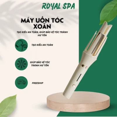 Máy uốn tóc sóng điện ion âm lớn 32mm không gây hại, chăm sóc tóc như salon CSSD33 Royalspa