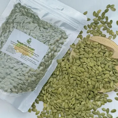 Túi 500g Nhân hạt bí xanh Ấn Độ tươi dùng nấu sữa hạt sạch hạt chắc mẩy