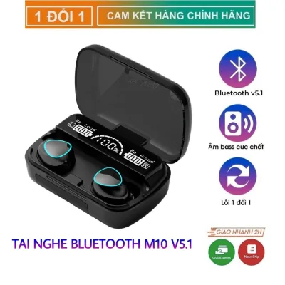 M10 Bluetooth Headphones Upgraded Version with Buffalo Battery, Touch Button, Led Screen, Vivid Sound